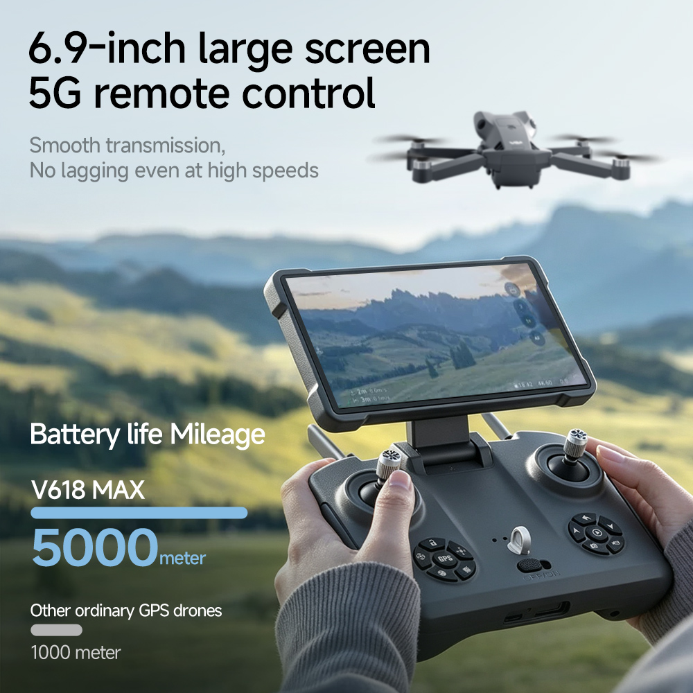 Dron składany V618 MAX GPS z e – Drone Camera Professional recenzja i cena